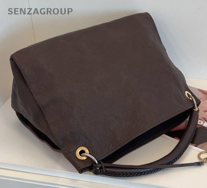 Louis Vuitton Artsy Monogram Top Handle Bag Brown Gold Women Classic