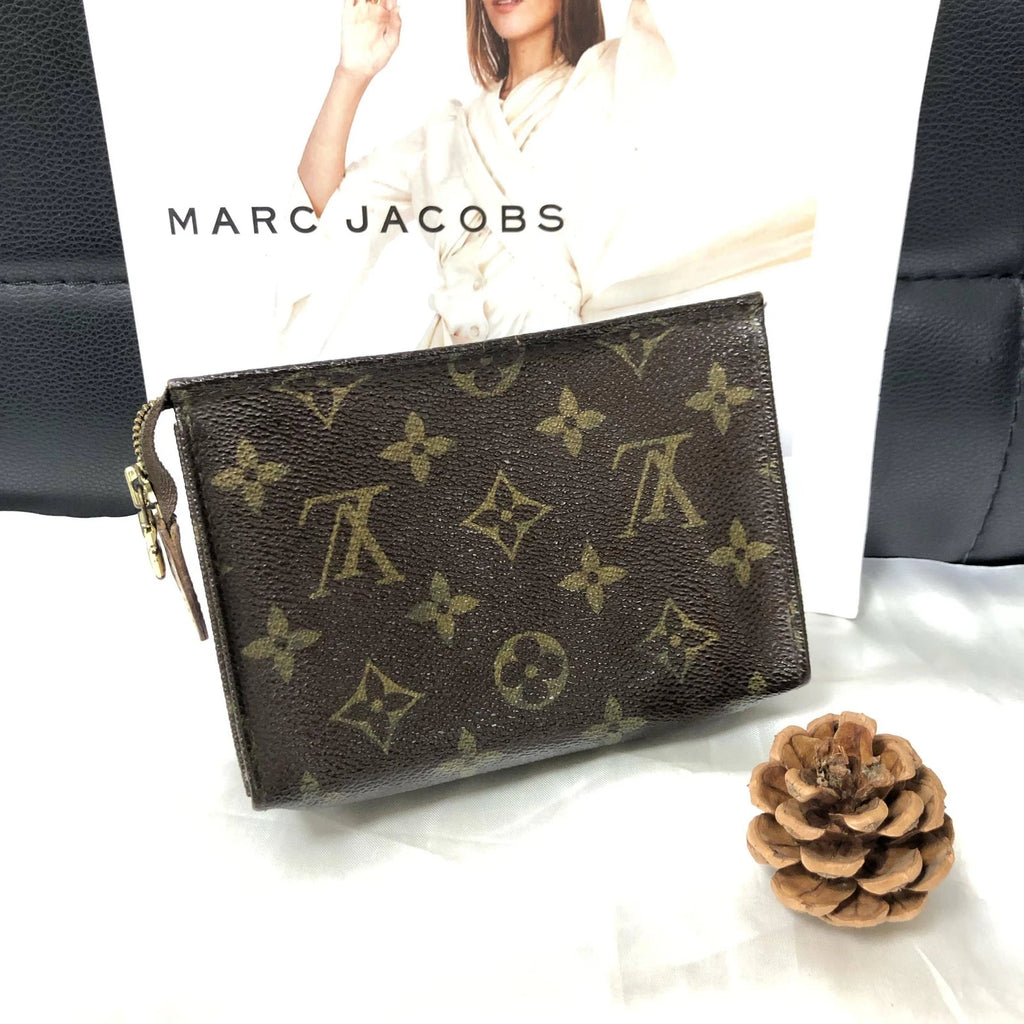 Louis Vuitton Vintage Women Brown Canvas Small Clutch