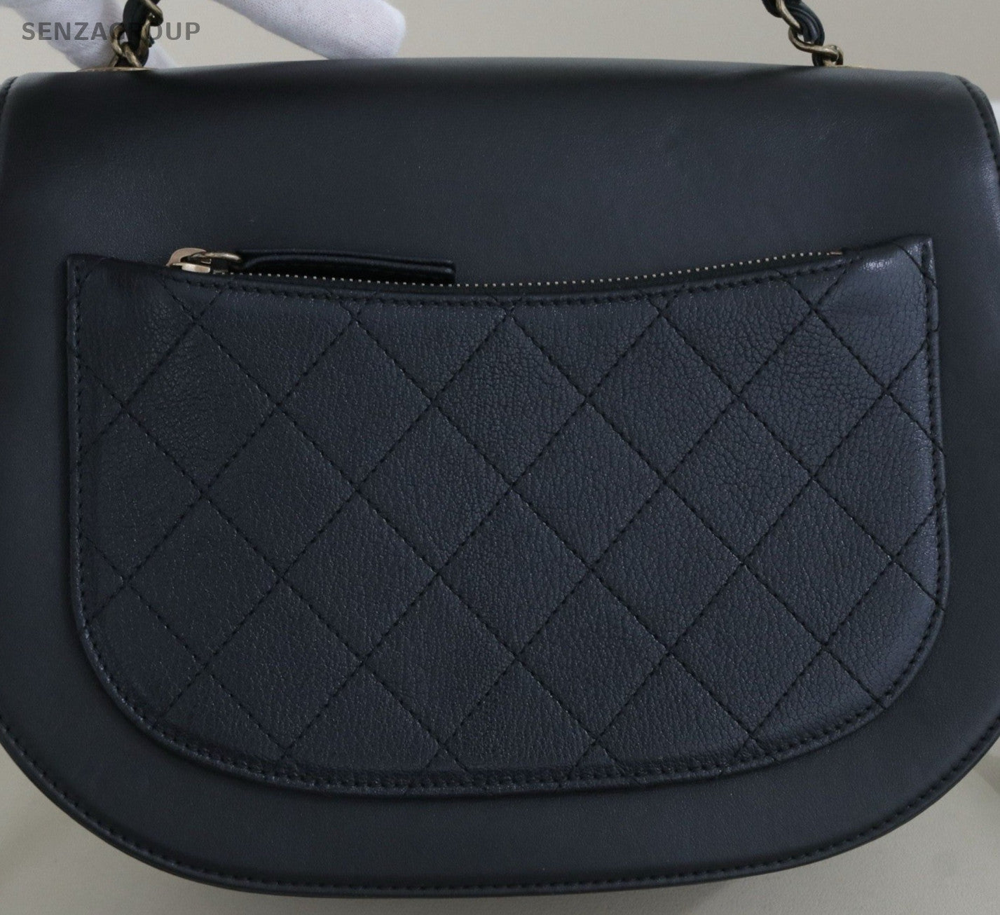 Chanel Cuba Series Saddle Bag Chain Shoulder Bag Black Gold Women Classic