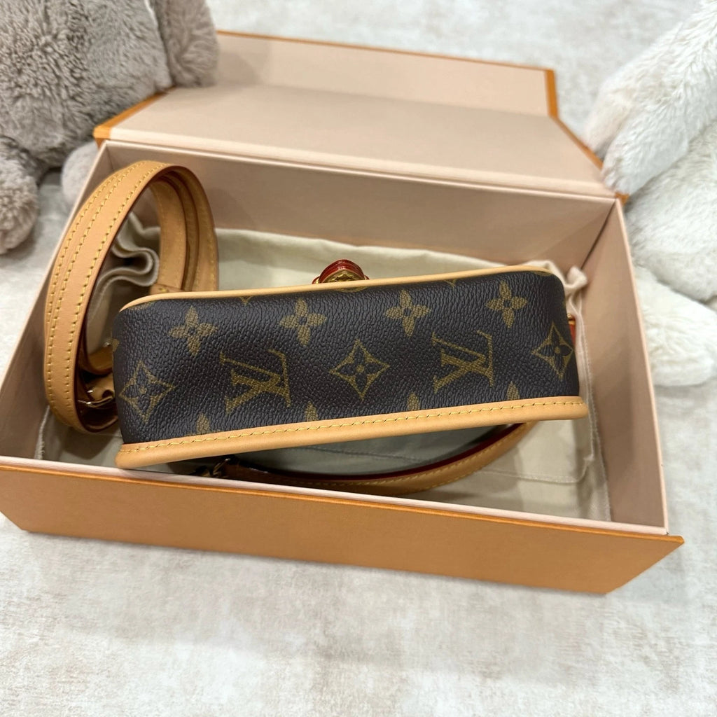 New Louis Vuitton Nano Baguette Shoulder Bag Canvas For Women