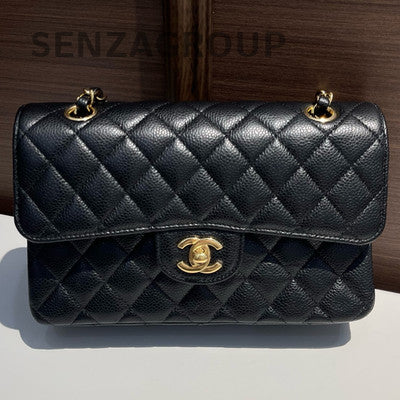 Chanel Black Caviar Small Classic Flap Bag - Timeless Women's Shoulder Crossbody
