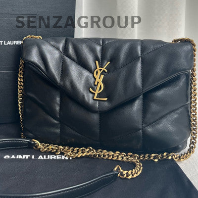 Saint Laurent Black Gold Mini Cloud Bag Chain Shoulder Bag Classic Women