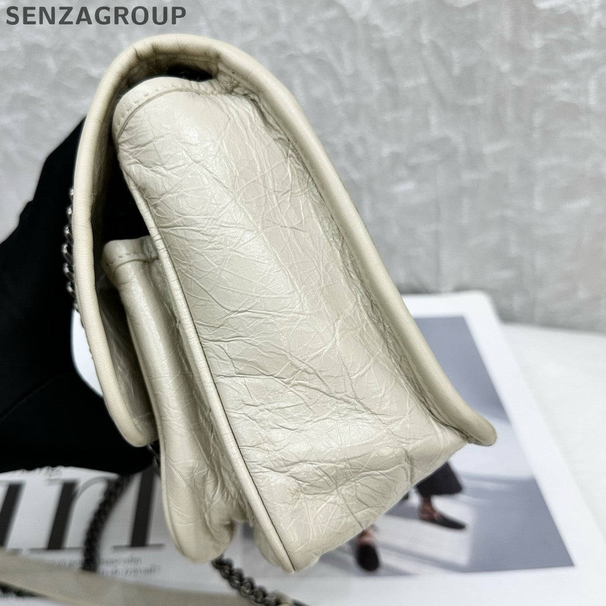 Saint Laurent Niki Baby Small Silver Chain Shoulder Crossbody Bag Classic