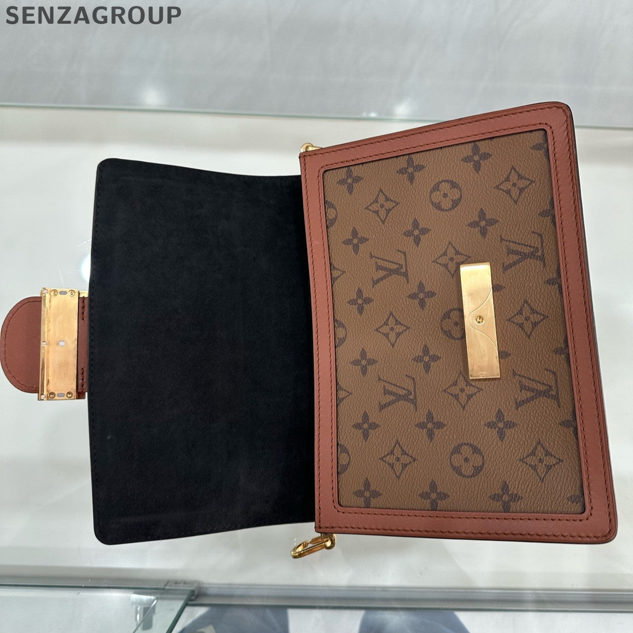 Louis Vuitton Monogram Daphne Medium Chain Shoulder Bag Classic Women