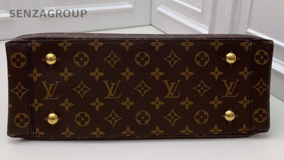 Louis Vuitton flower tote Monogram Shoulder Crossbody Bag Brown Almost Brand New