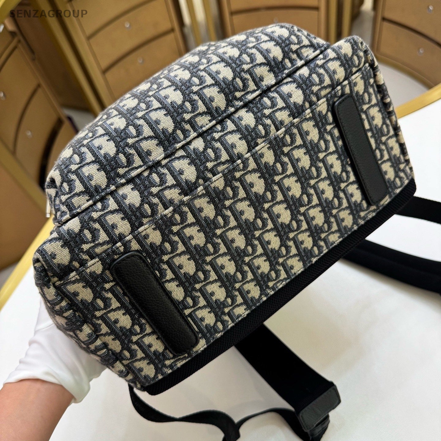 Christian Dior Rider Oblique GM Backpack Black Silver Unsex Adults Classic