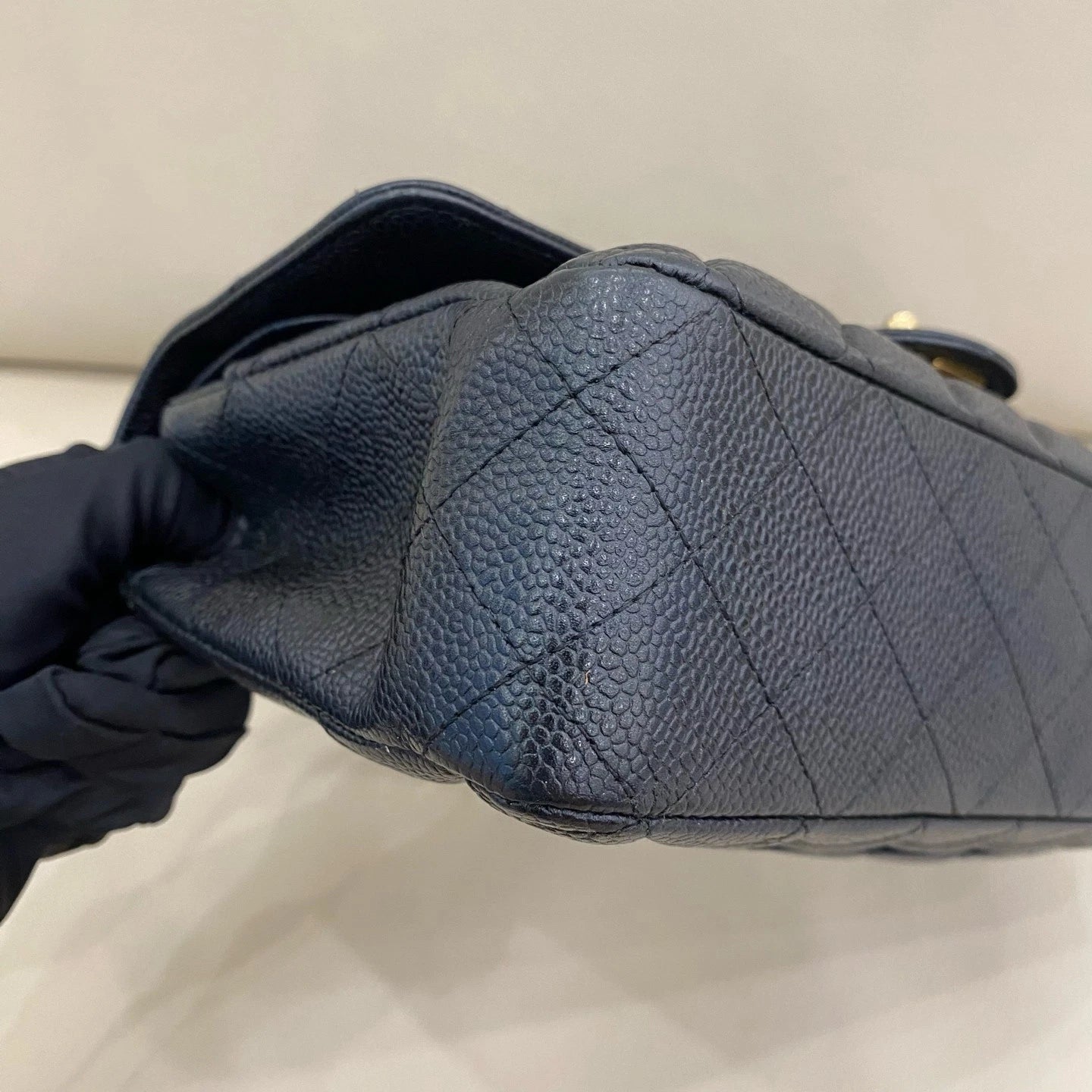 CHANEL CF Medium Black Leather Shoulder Bag For Women