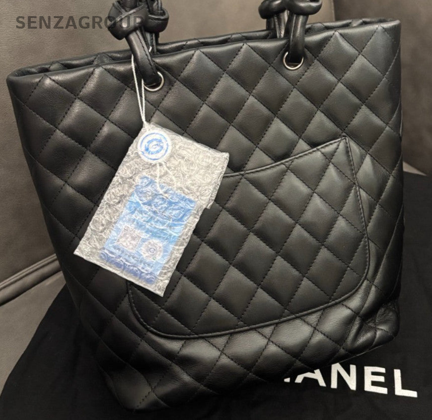 Chanel Calfskin PM Handbag Shoulder Bag Black Red Used Women Classic Designer