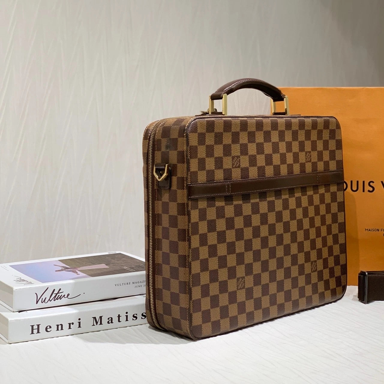 Louis Vuitton Damier Canvas Handbag Crossbody Shoulder Bag Women
