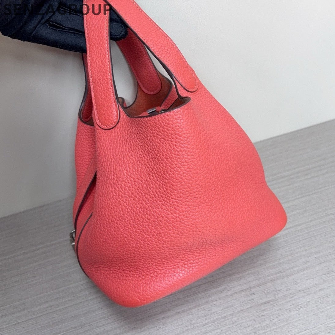 Hermes Picotin18 Top Handle Shoulder Bag Watermelon Red Women Classic