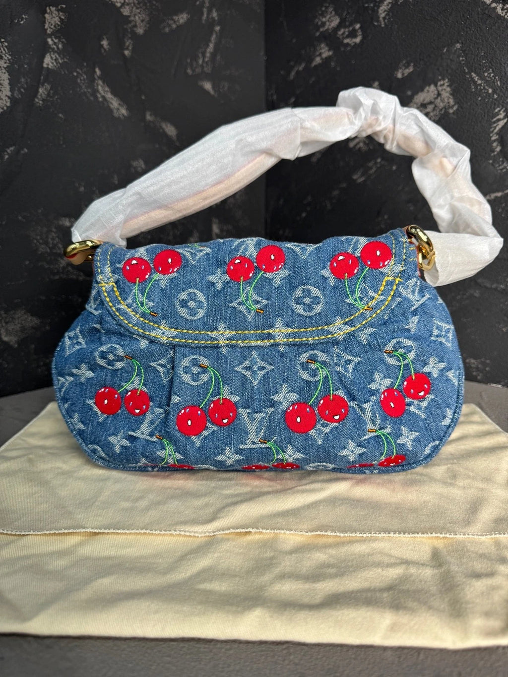 Louis Vuitton x Takashi Murakami Cherry Sunset Handbag For Women