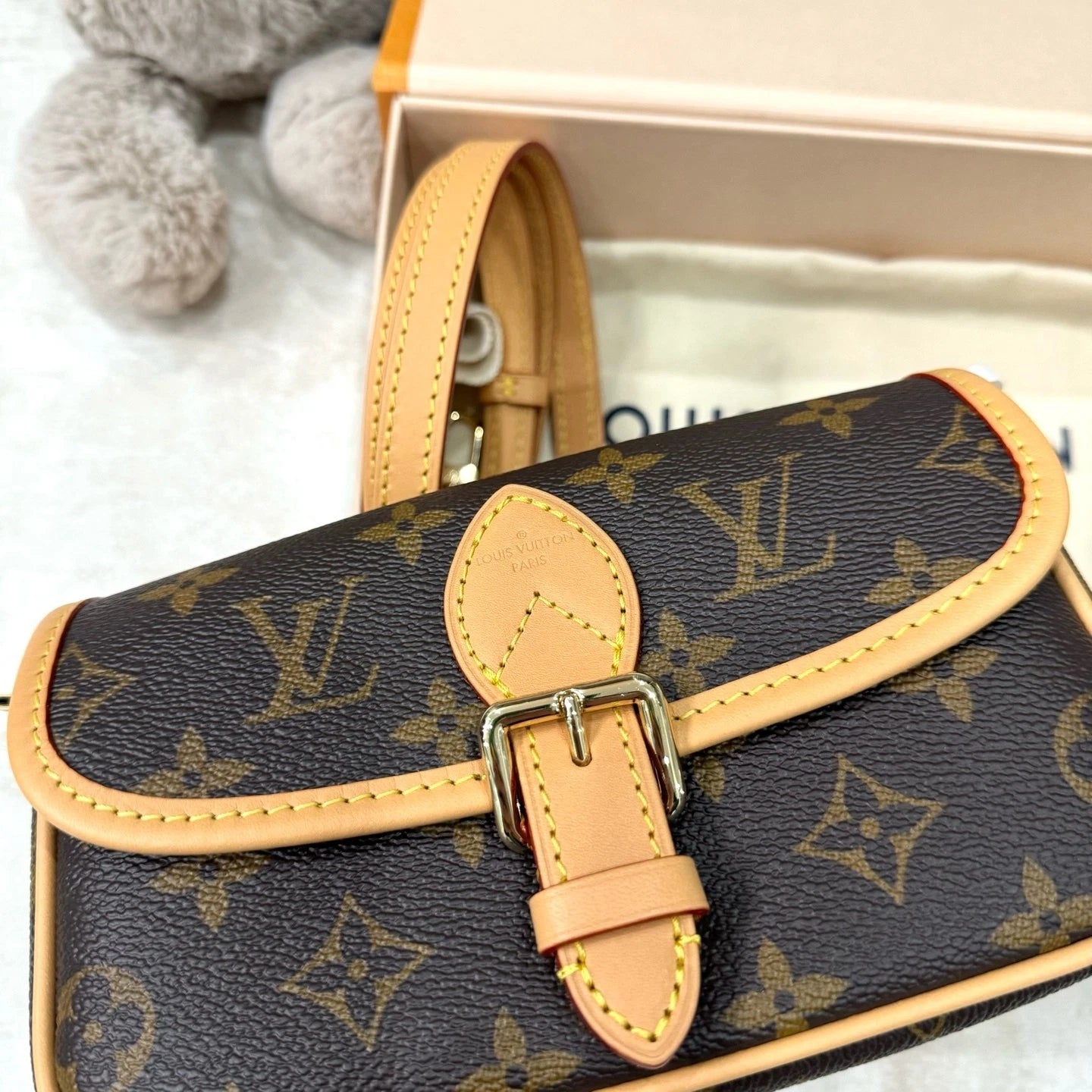New Louis Vuitton Nano Baguette Shoulder Bag Canvas For Women