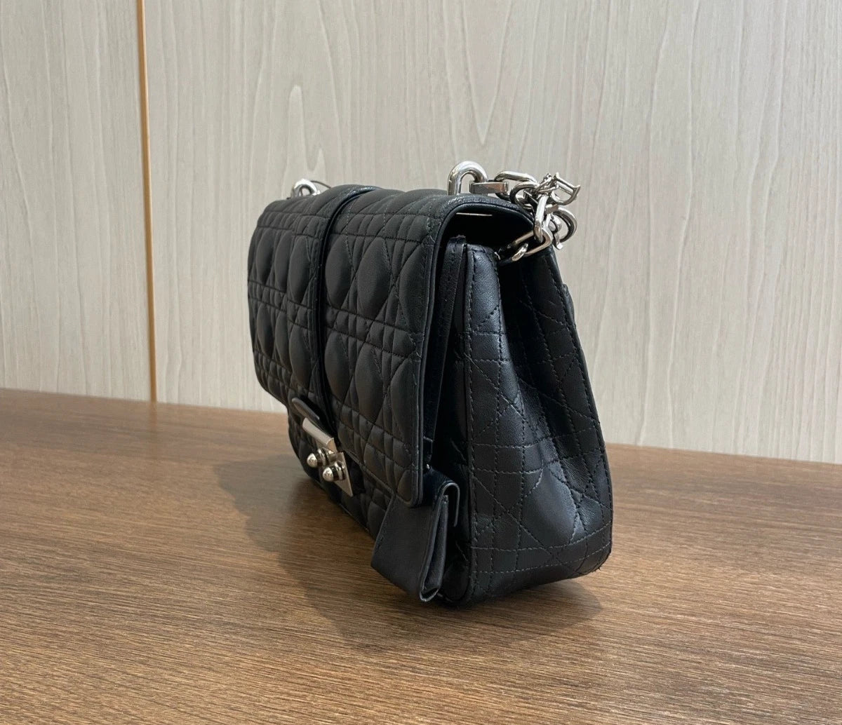 Christian Dior Miss Cannage Lambskin Shoulder Bag Crossbody Bag Women