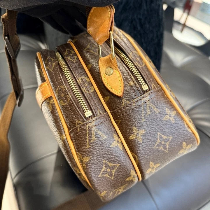 Louis Vuitton Reporter PM Monogram Canvas Camera Bag Shoulder Bag Crossbody D