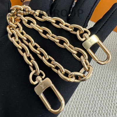 Louis Vuitton Speedy 20 Trunk Monogram Brown Handbag Chain Strap Classic