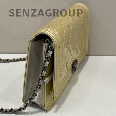 Chanel Le Boy WOC Quilted Chain Shoulder Bag - Gold & Silver, Classic Fashion
