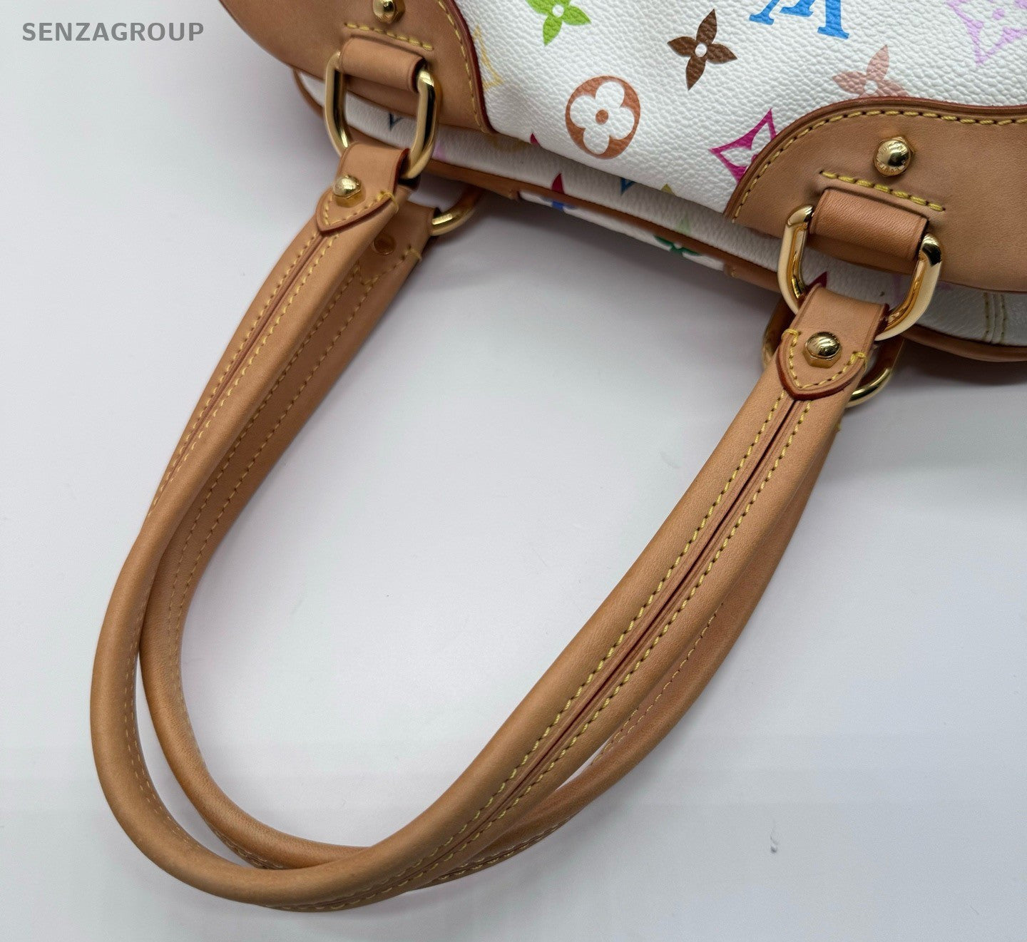 Louis Vuitton Claudia Monogram White Multicolor Shoulder Bag Used Women Classic