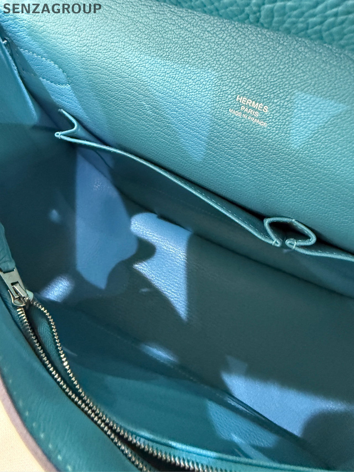 Hermès Gypsie 28 Bag Denim Blue Silver Hardware - Classic Women's Shoulder Bag