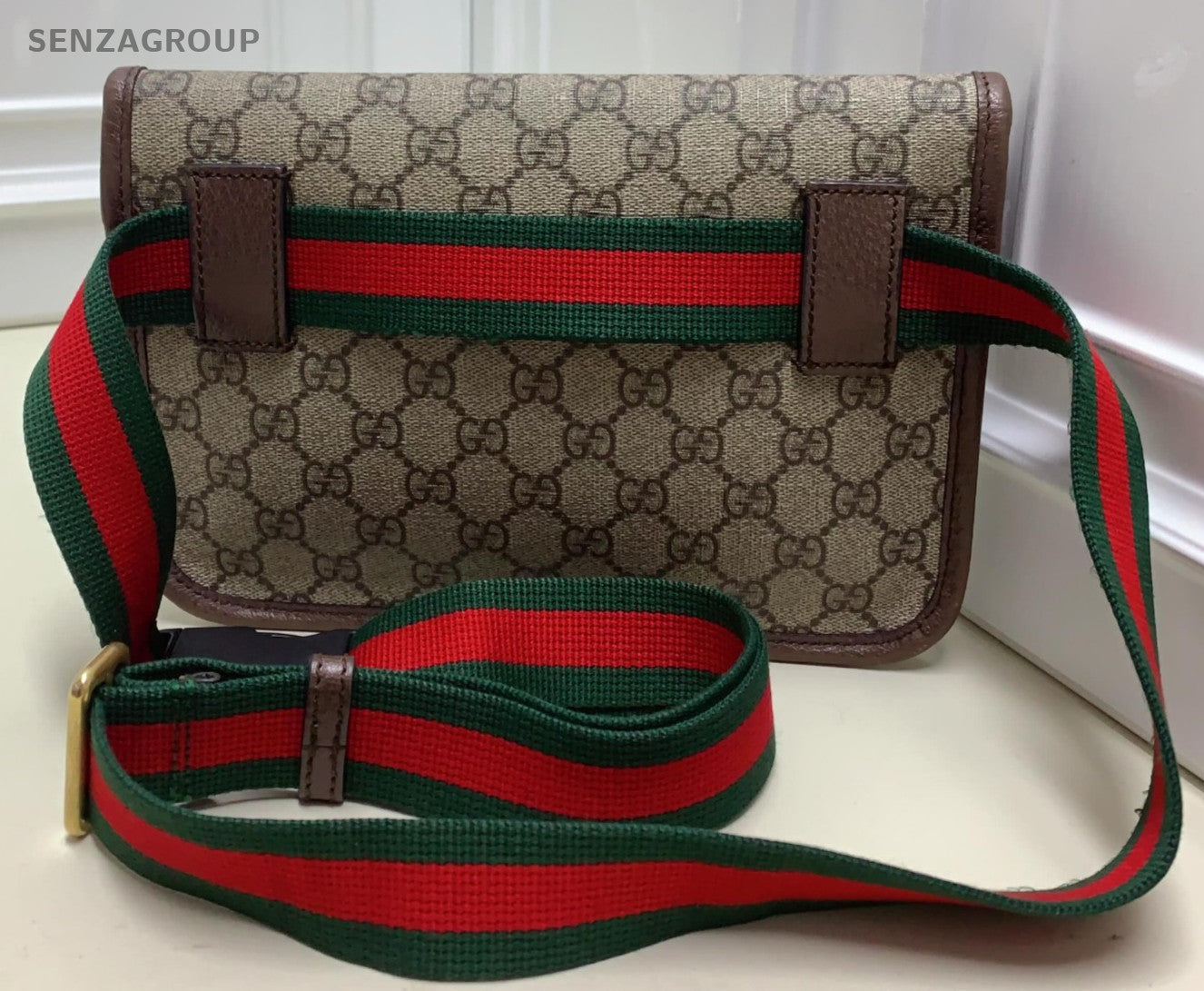 GUCCI GG Monogram Belt bag Classic Tiger Logo Shoulder bag