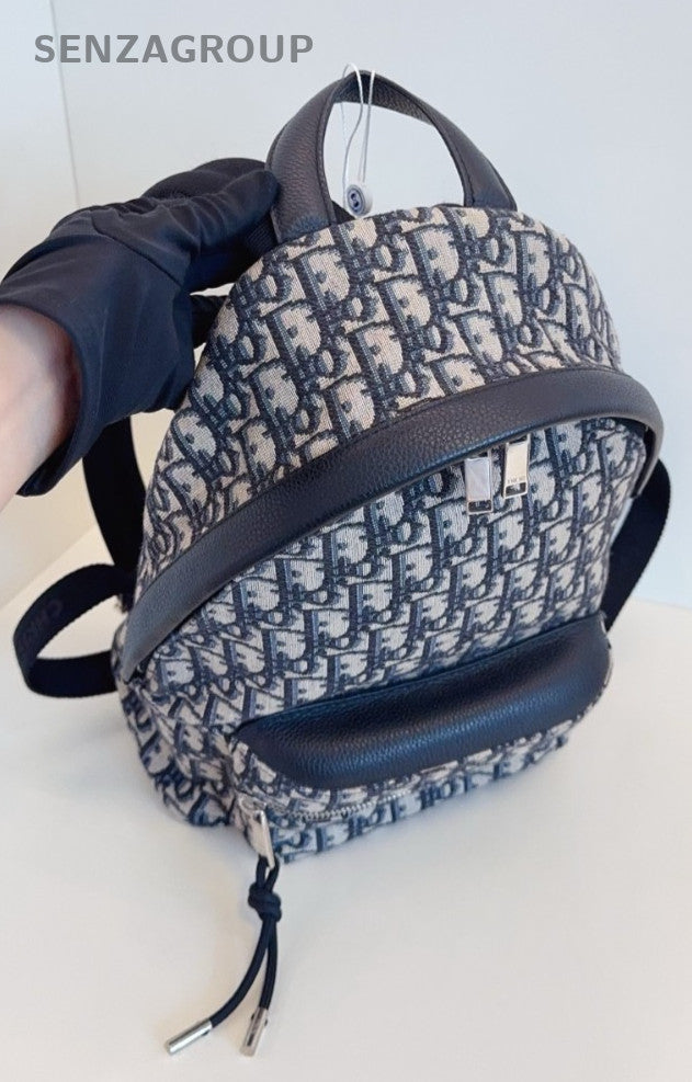 Christian Dior Oblique rider PM BackPack Monogram Shoulder bag Navy Classic