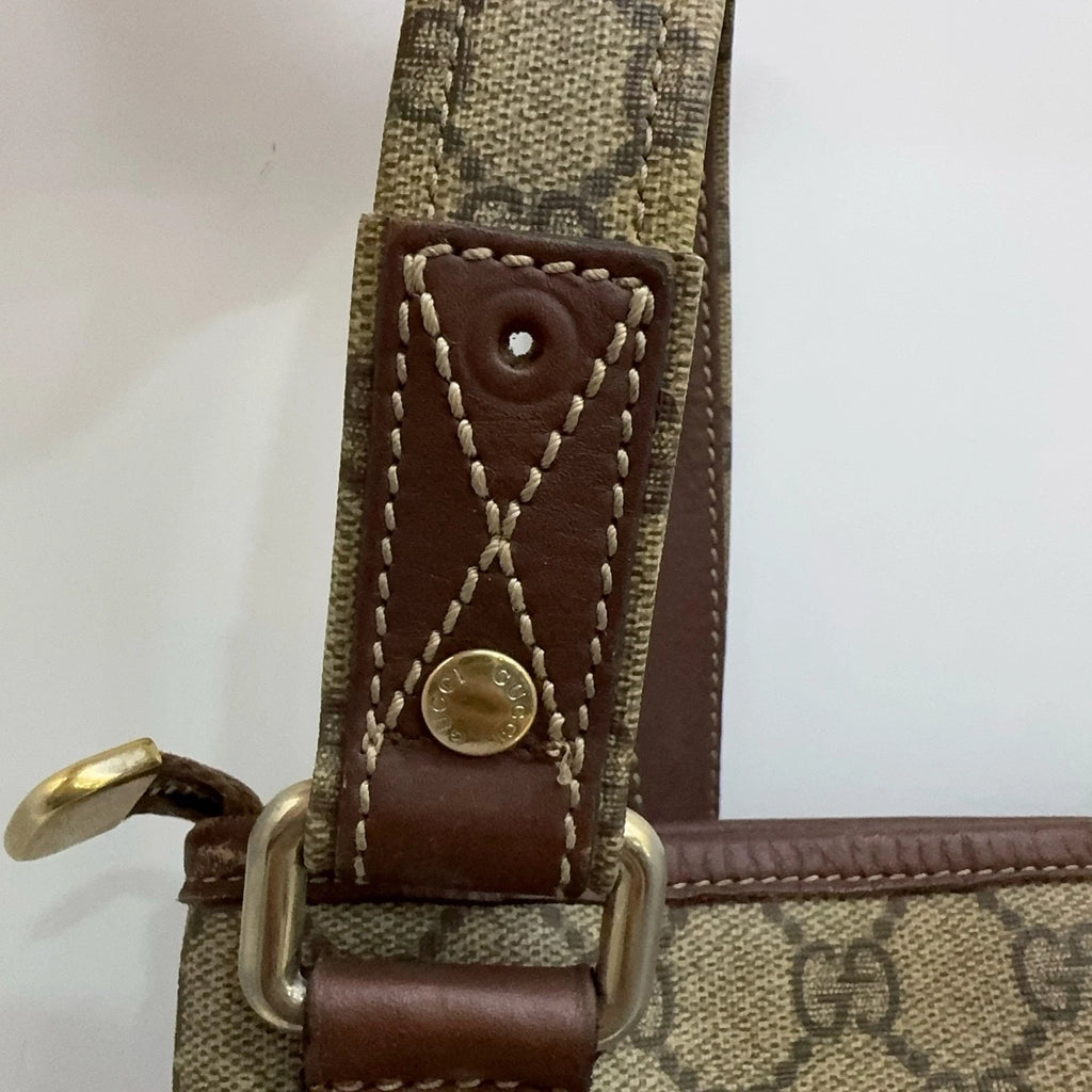 Gucci Classic Monogram Canvas Women Shoulder Crossbody Messenger Bag