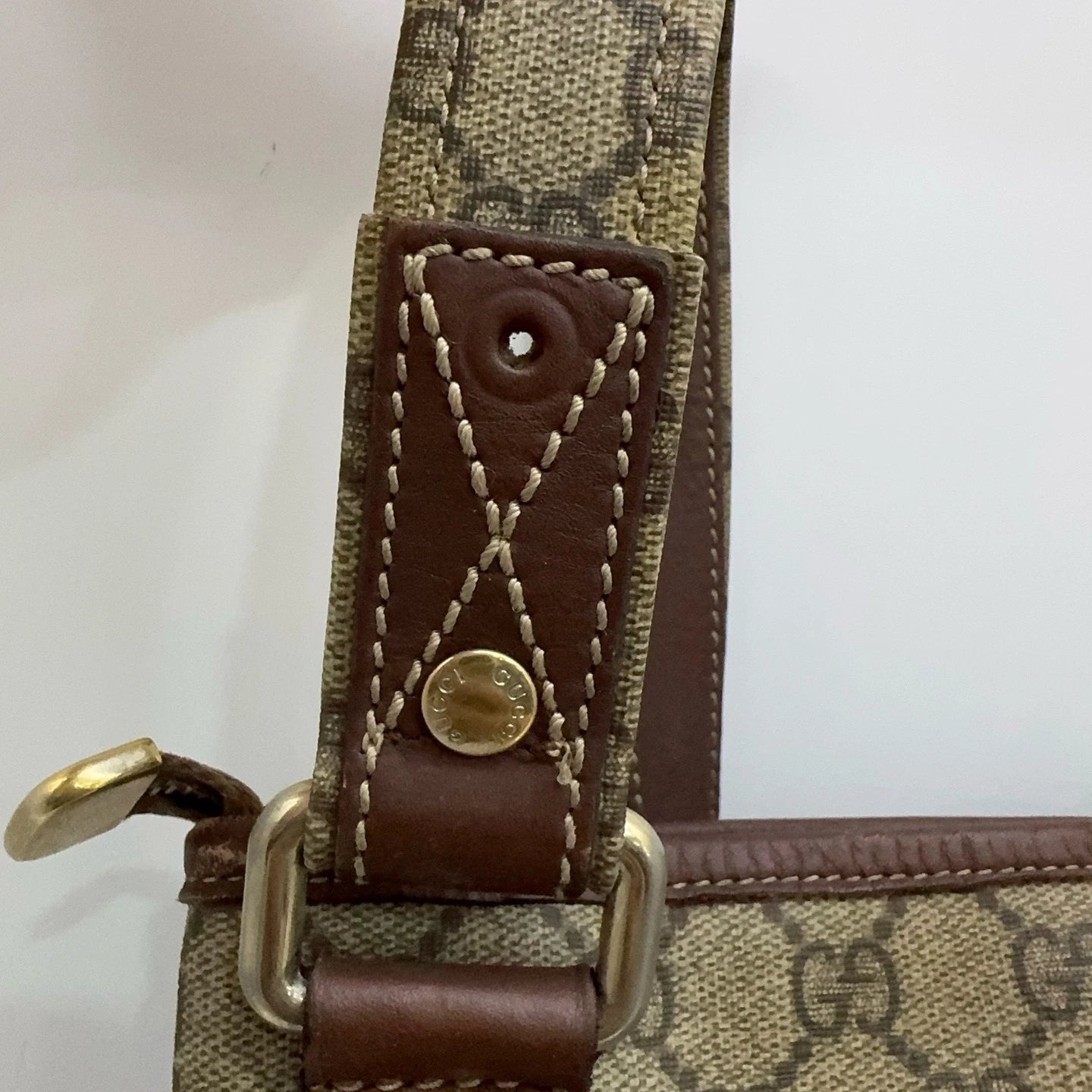 Gucci Classic Monogram Canvas Women Shoulder Crossbody Messenger Bag