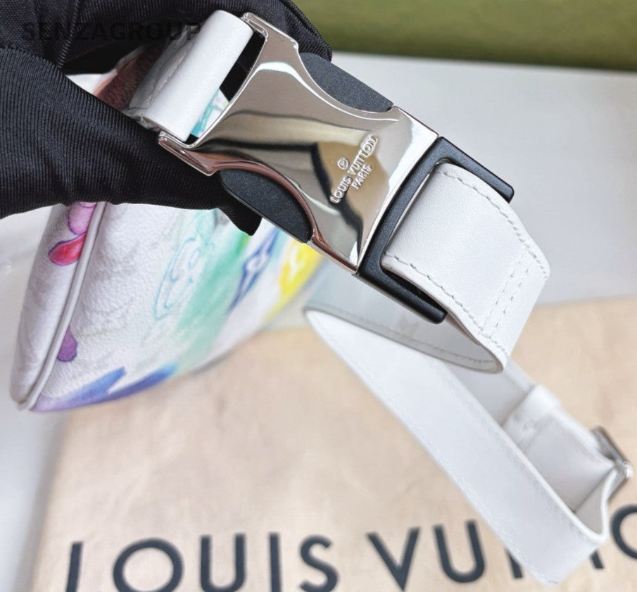 Louis Vuitton Discovery Coloful BumBag White Crossbody bag Almost brand NEW