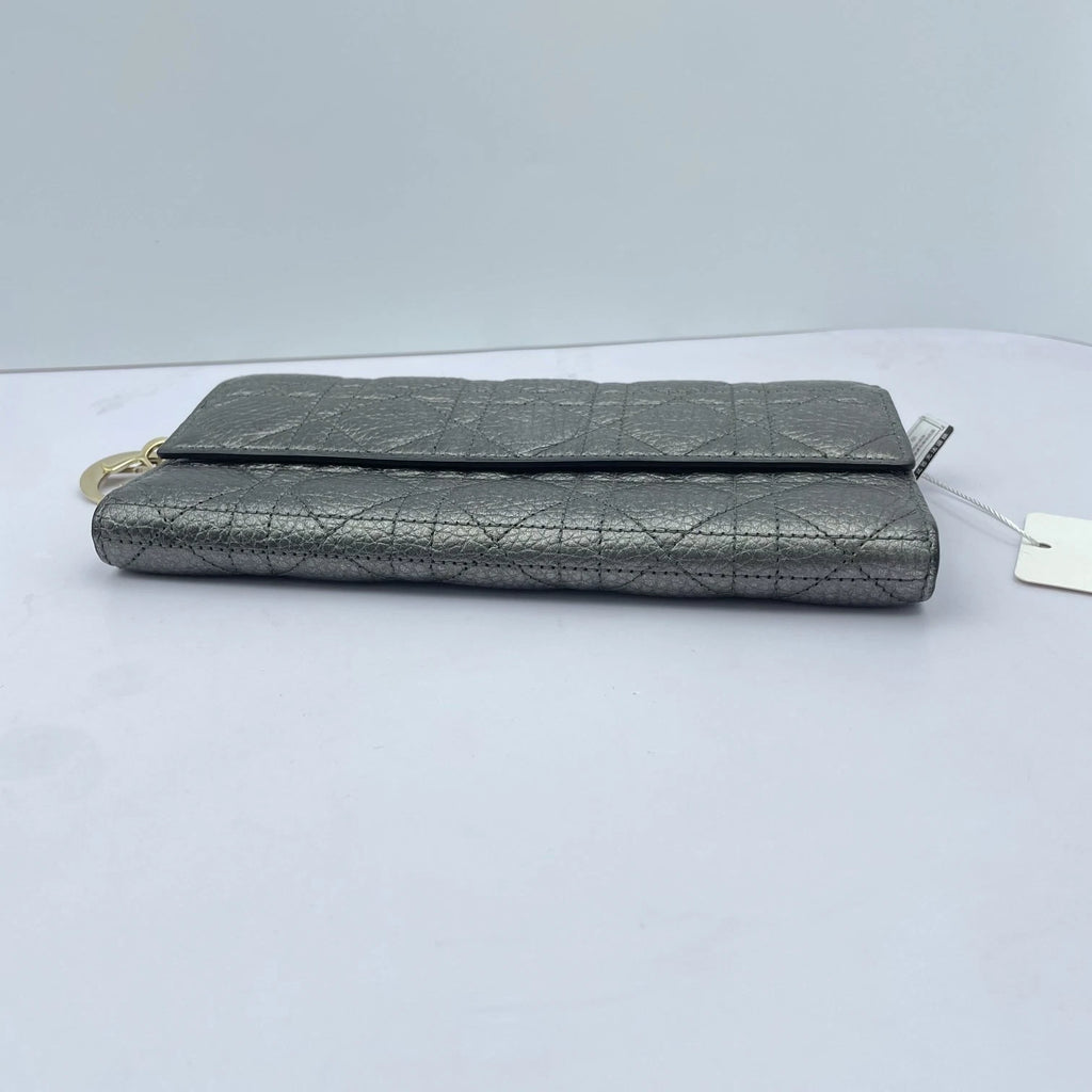 Dior Cannage Gray Clutch Bag For Women