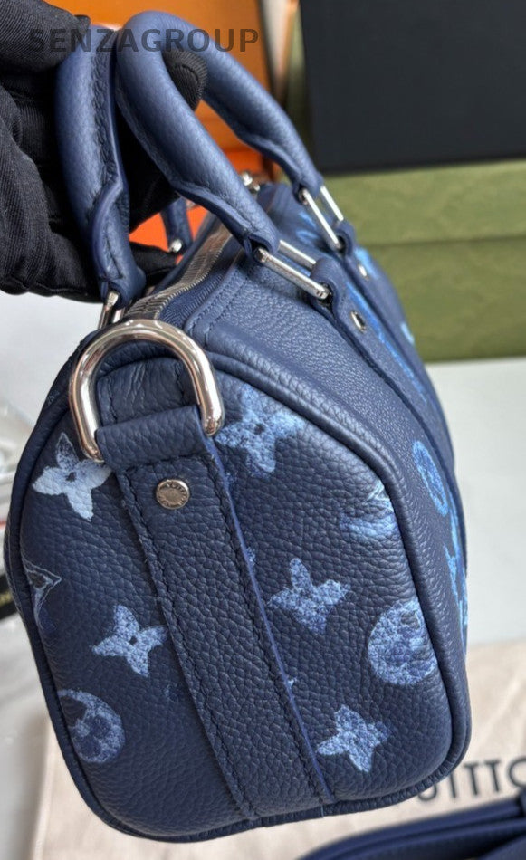 Louis Vuitton Navy Blue Keep All XS 2WAY Crossbody Handbag Almost brand NEW