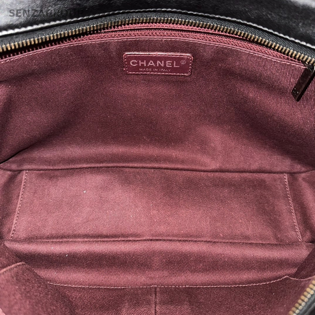 Chanel Edinburgh Series Diamond Pattern Chain SHoulder bag Black silver Women
