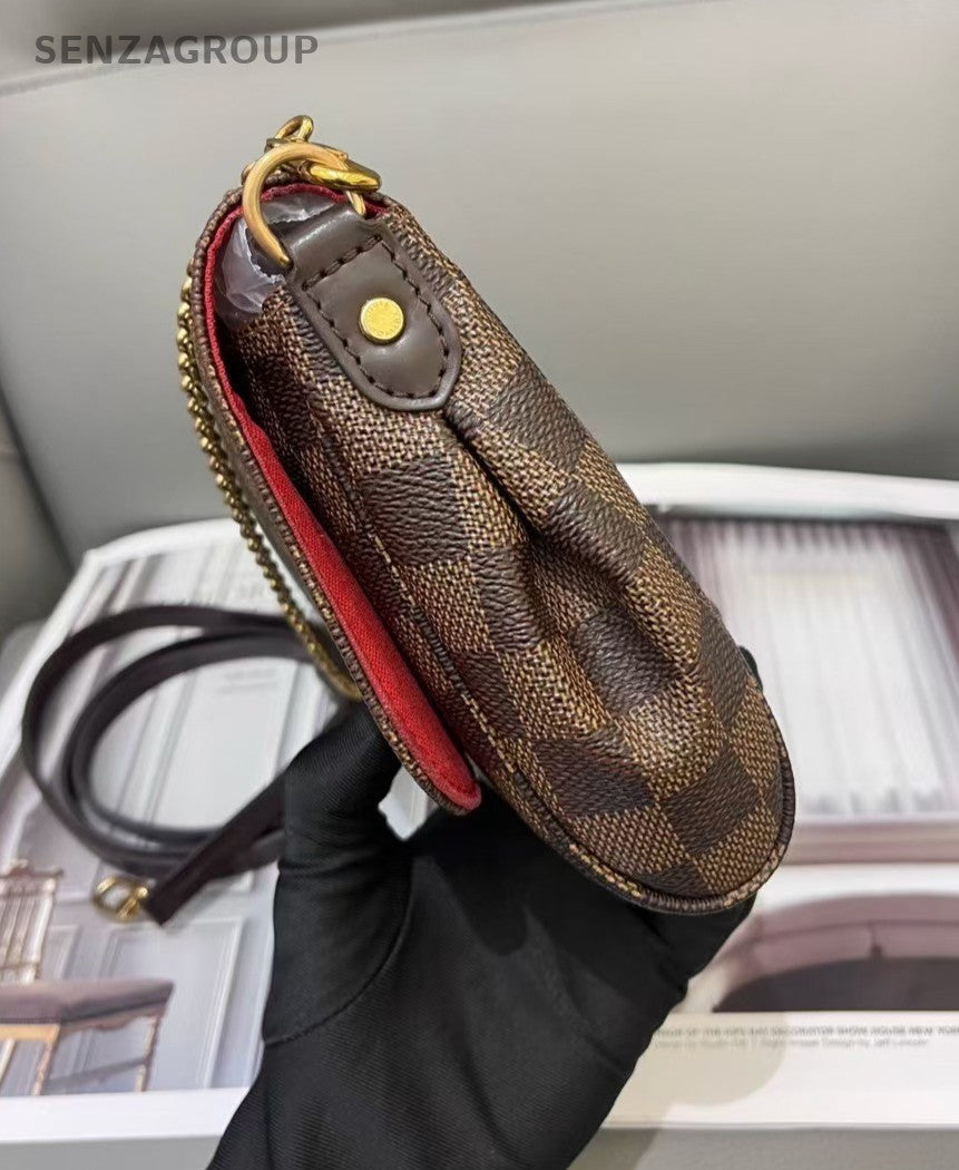 Louis Vuitton Favourite MM Damier Ebene Chain Shoulder bag Crossbody Women