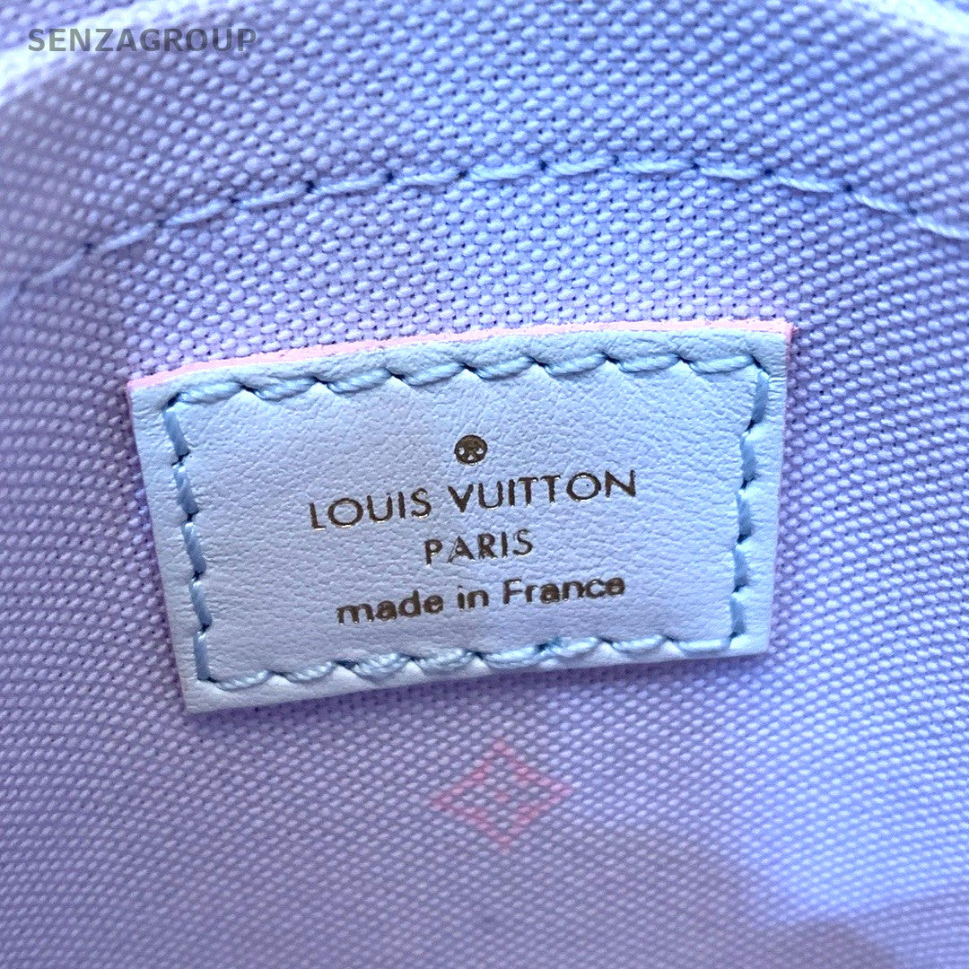 Louis Vuitton Colorful gradient color Petit Sac Plat Sunrise Paste Crossbody