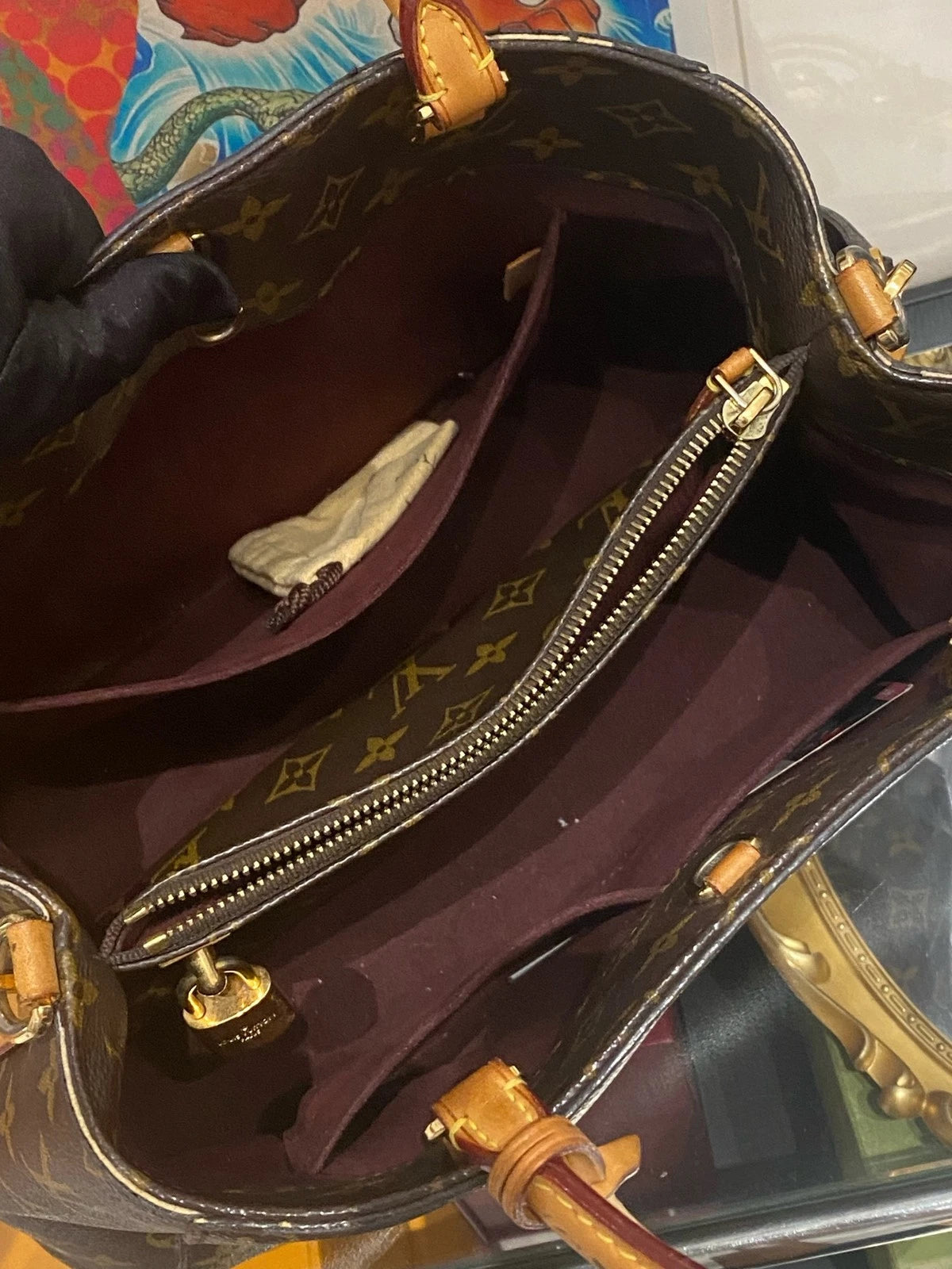 Louis Vuitton Monogram Canvas Montaigne Top Handle Bag For Women