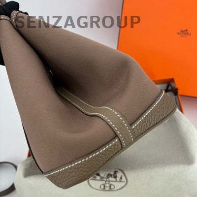 Hermès Garden Party 30 Tote Bag Grey Silver Hardware Classic Women