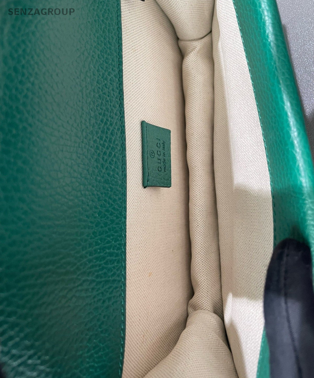 Gucci Dionysus MM Chain Shoulder Bag Crossbody Green Silver Women Classic