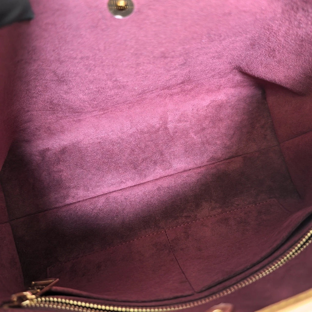 Louis Vuitton Carryall Canvas Shoulder Bag Tote Bag Excellent