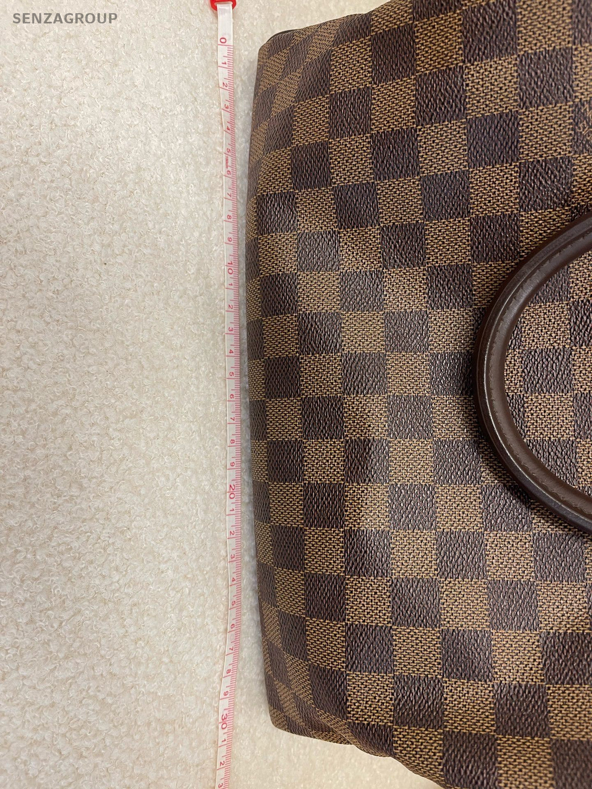 Louis Vuitton Speedy Damier Ebene Handbag Brown Gold Women's Classic