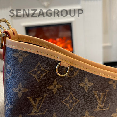 Louis Vuitton Monogram Carryall MM Tote Shoulder Bag Women's Classic