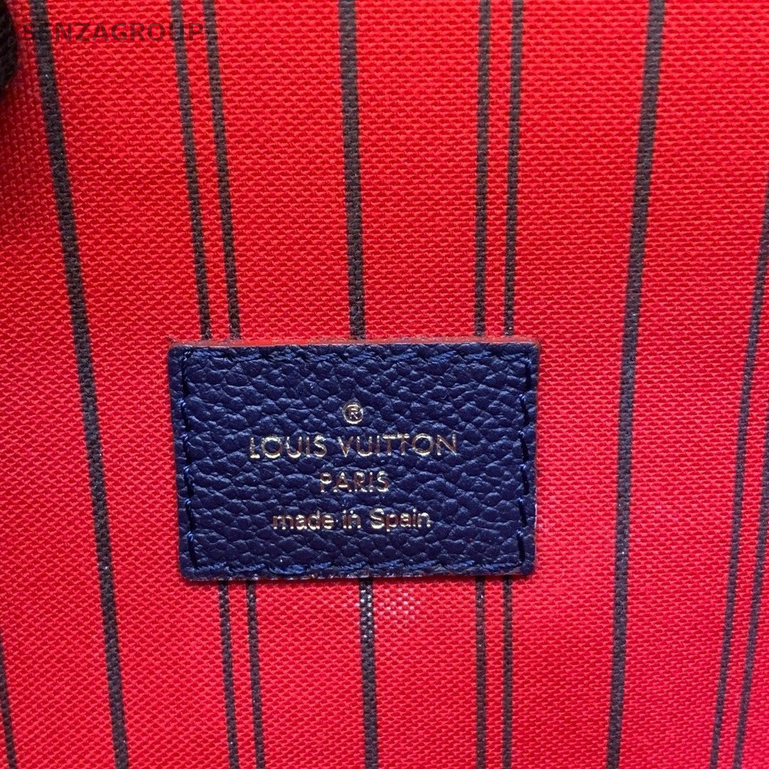 Louis Vuitton Monogram Empreinte Blue Leather Pochette Métis Handbag Crossbody