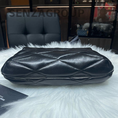 Saint Laurent Black Gold Hardware 2Way Tote Shoulder Bag Classic Women