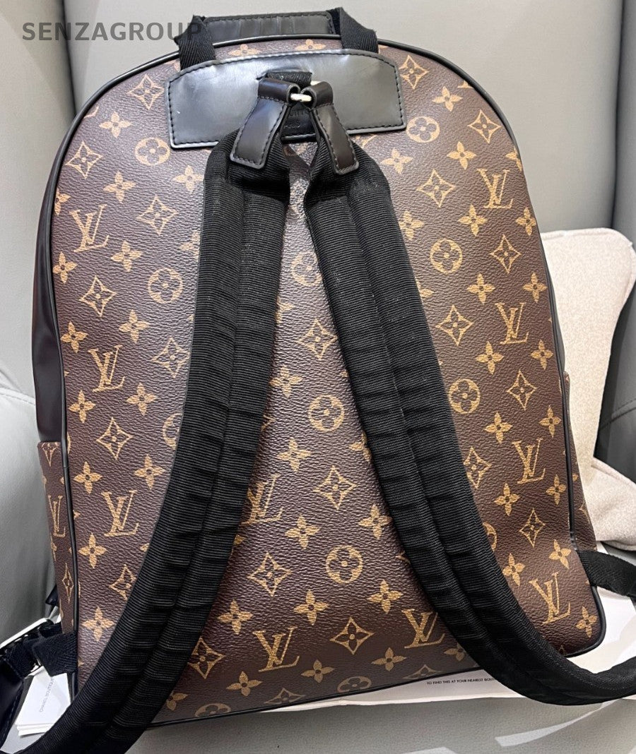 Louis Vuitton Josh Monogram Backpack Brown Silver Unisex Adults Classic Designer