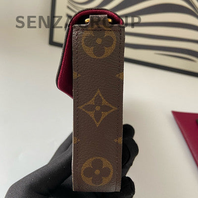 Louis Vuitton Monogram Brown Red Handbag Shoulder Bag for Women