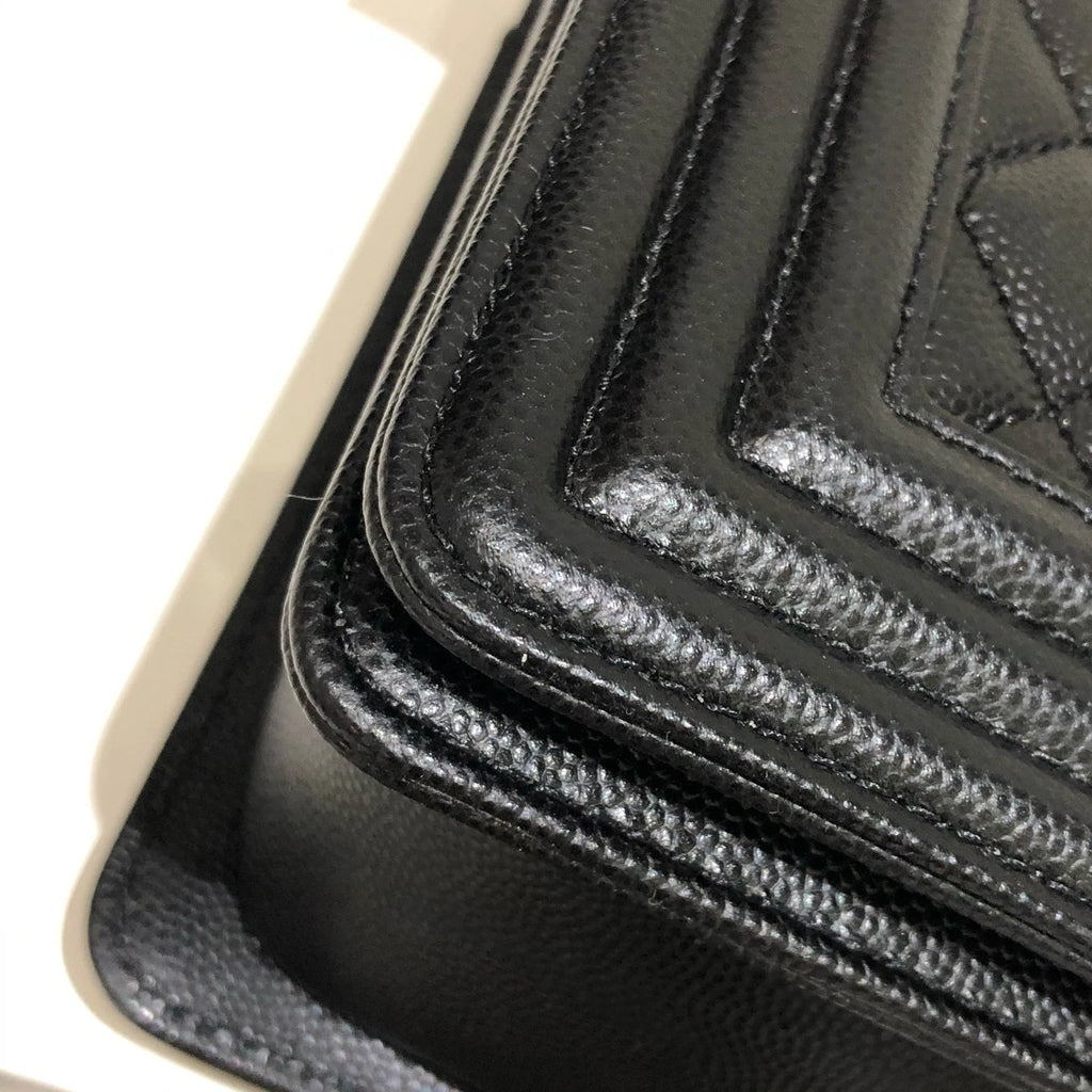 CHANEL Leboy Medium Black Silver Shoulder Bag for Women