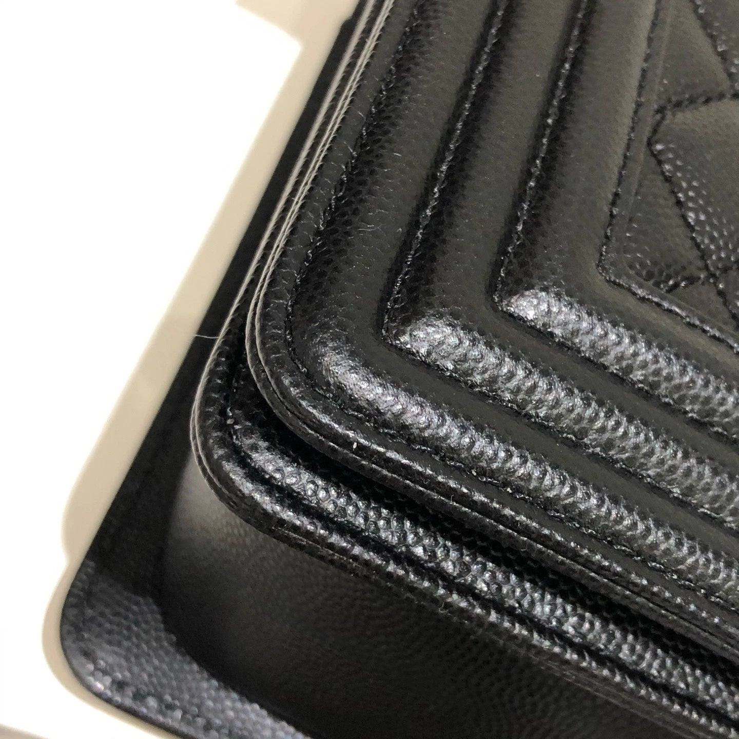 CHANEL Leboy Medium Black Silver Shoulder Bag for Women