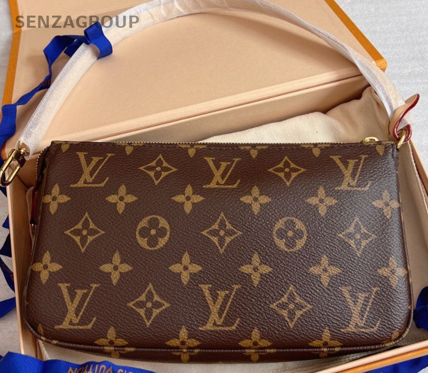 Louis Vuitton Pochette Accessories Monogram Shoulder Handbag Alomost Brand NEW