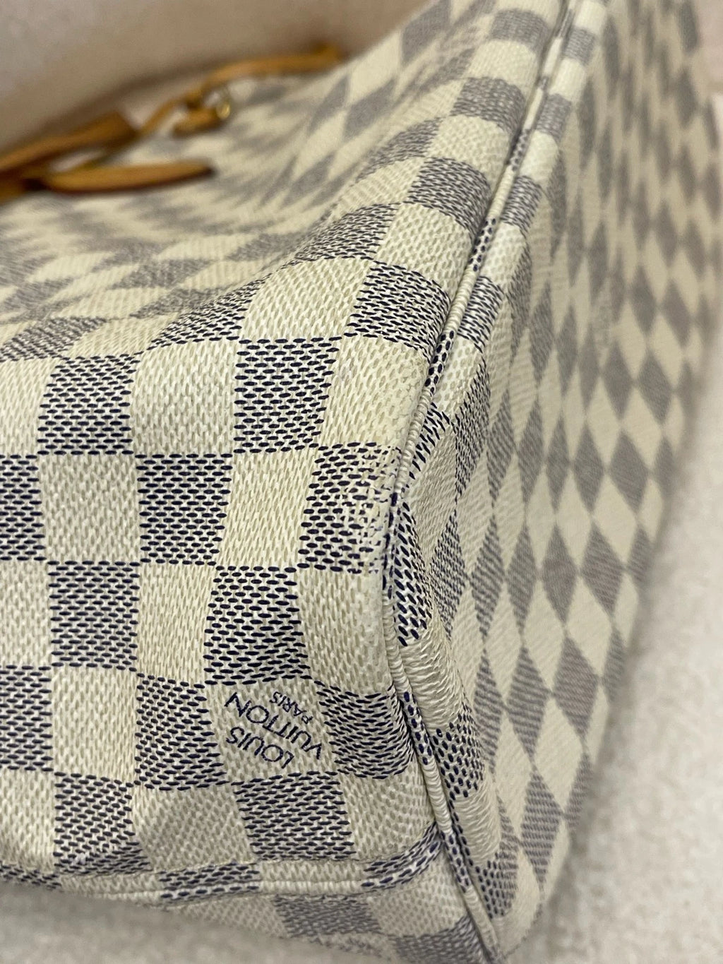 Louis Vuitton Neverfull Damier Shoulder Bag Tote Bag Excellent