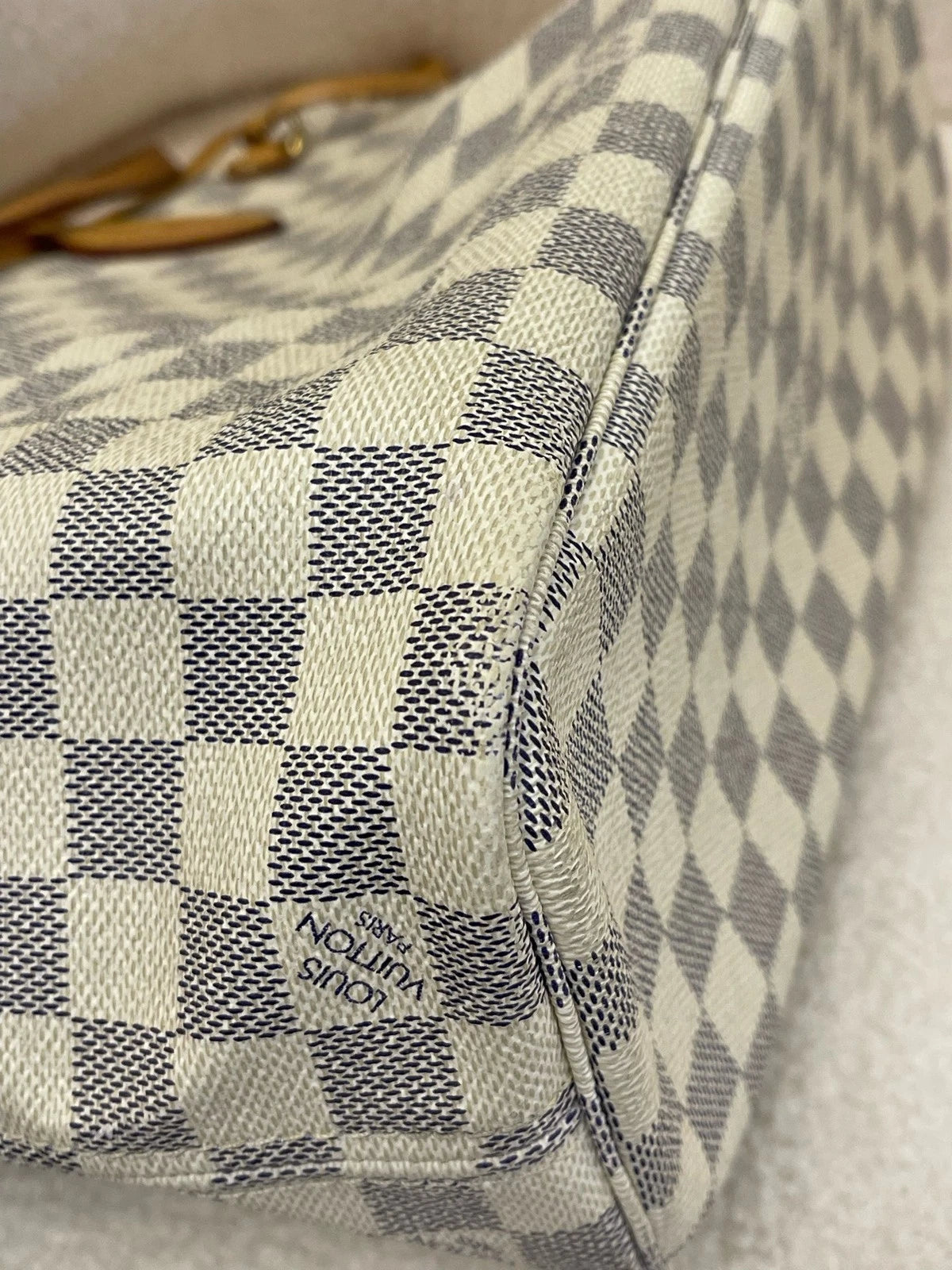 Louis Vuitton Neverfull Damier Shoulder Bag Tote Bag Excellent