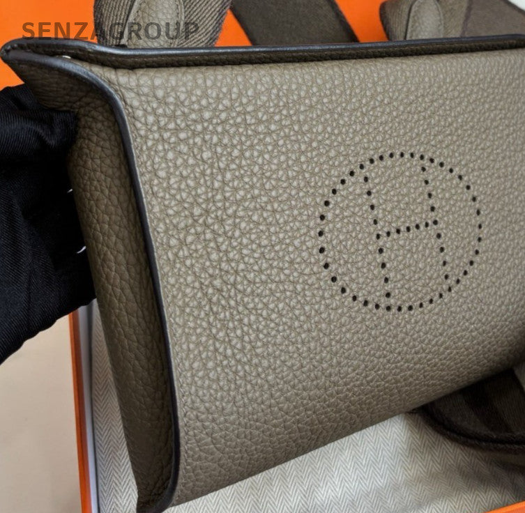 Hermes  Videpoches 2Way Shoulder Bag Crossbody Gray Used Women Classic