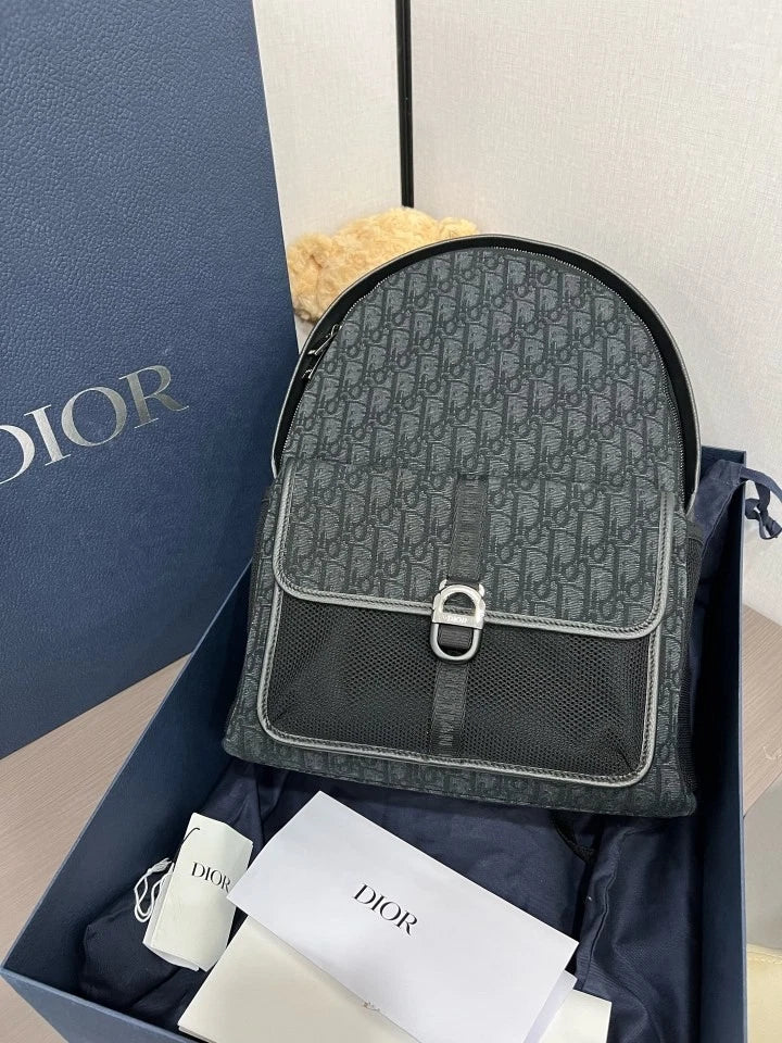 Dior 8 Series Dark Pattern Backpack For Women