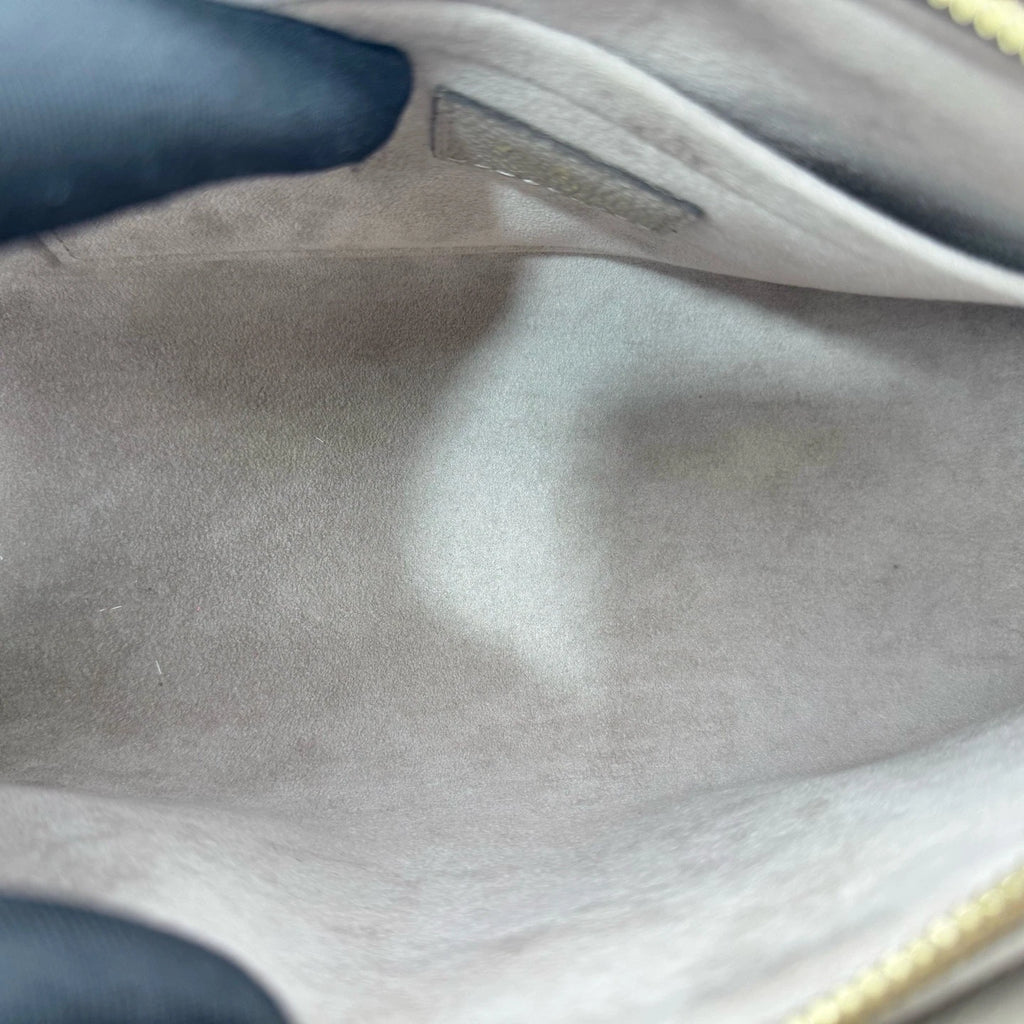 Louis Vuitton Leather Horizontal OnTheGo Tote Bag Elephant Gray For Women